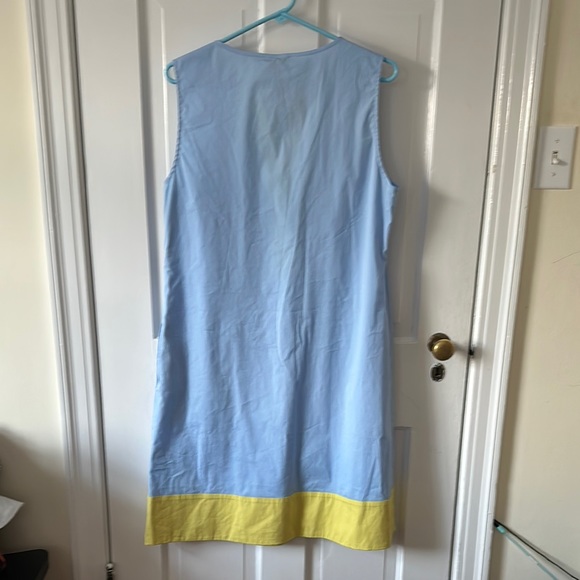 Rosso35 Blue and Yellow Sleeveless Dress - Picture 2 of 4
